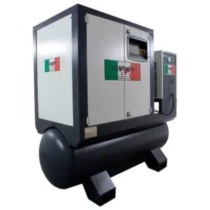 COMPRESOR DE TORNILLO DE 7.5 HP CON TANQUE DE 150 LITROS Y SECADOR INCLUIDO